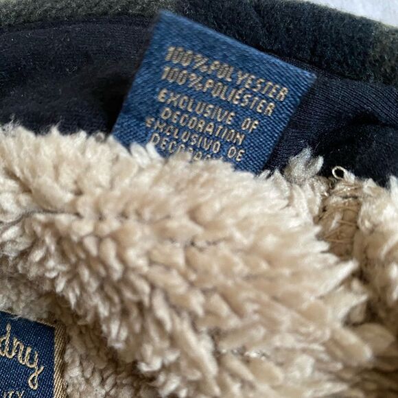 Freedom Foundry Men's Fleece Shirt Jacket Sherpa M Dark Green Plaid Super Plush - Picture 11 of 11